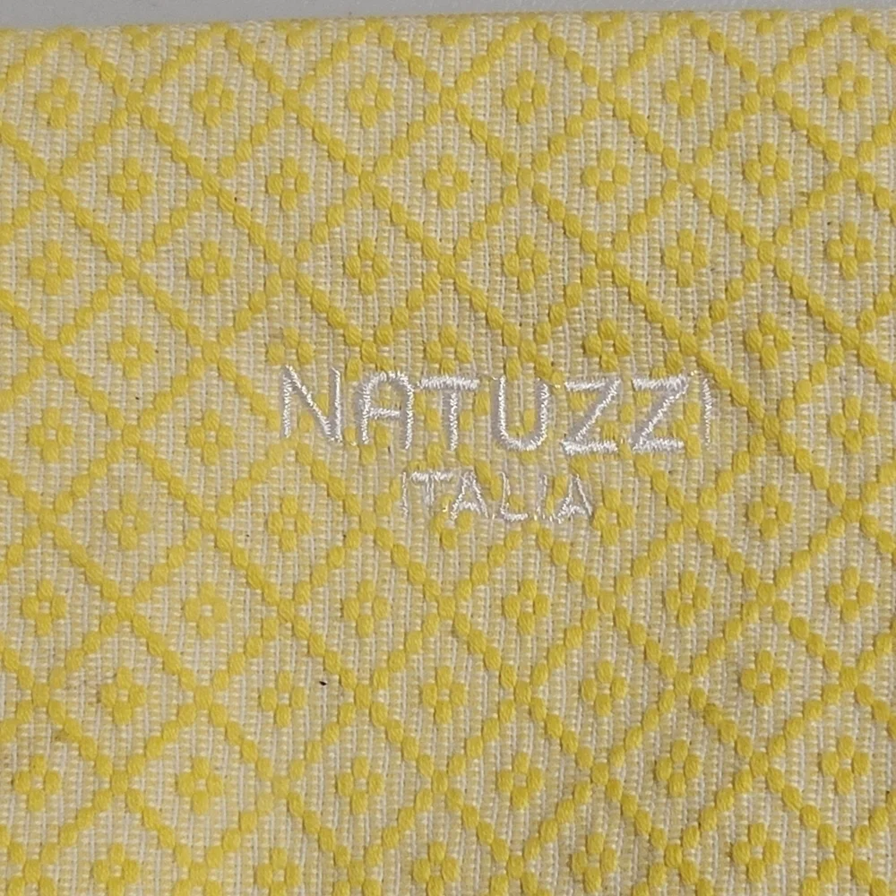 Essentia Plugia X NATUZZI ITALIA NWT Embroidered Cosmetic Bag.